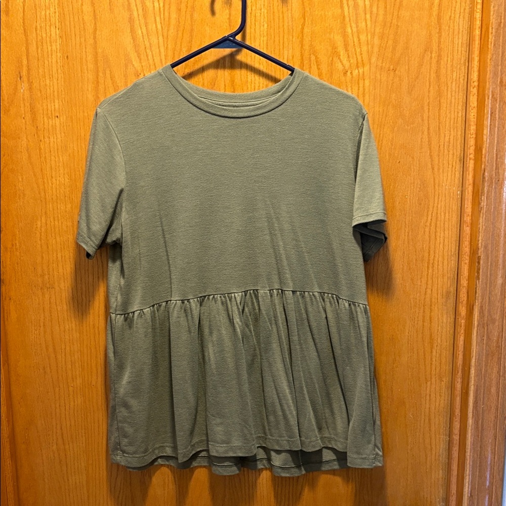 Olive Green Women's Top